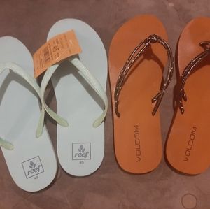 Volcom & Reef Flip flops